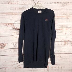 Duofold Navy Dark Blue Long Sleeve Men's USA Olympics Undershirt L/G Unisex